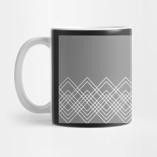 Geometric abstract - gray and white. Mug